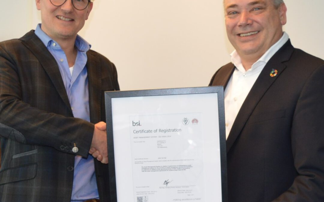 Ventolines asset management officieel ISO55001 gecertificeerd